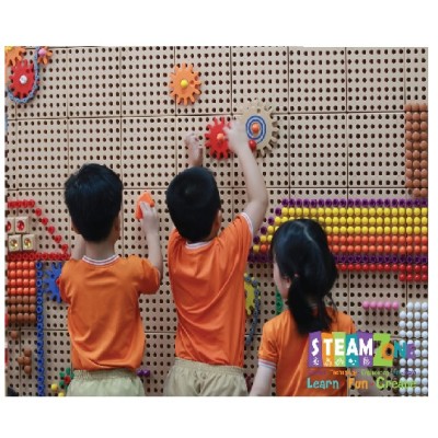 Hệ thống hoạt động trải nghiệm sáng tạo khoa học ứng dụng kèm bộ thực hành các mô hình về chủ đề con người, động vật, giao thông, robot, phi hành gia - STEM WALL